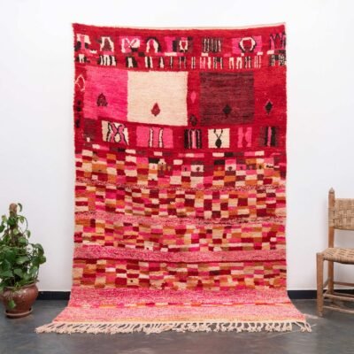 Pink Moroccan Boujad Rug