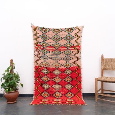 Red Vintage Moroccan Rug
