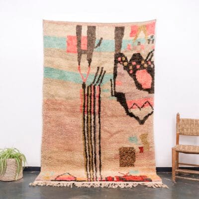 Pastel Color Moroccan Rug