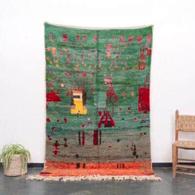 Green Moroccan Rug
