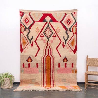 Beige Berber Boujaad Rug