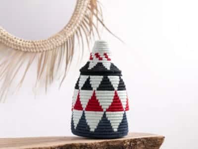 Moroccan Straw Basket