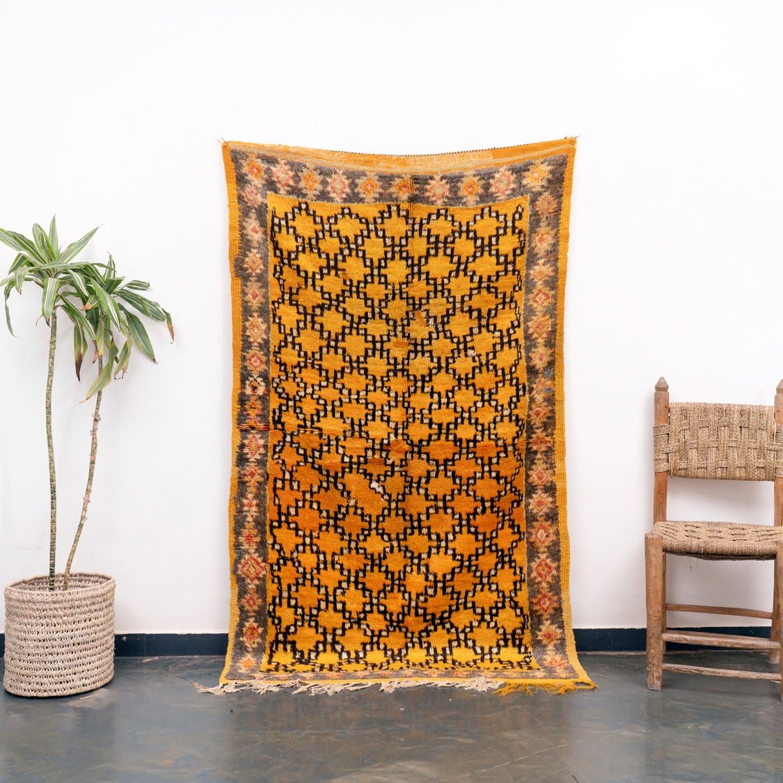 Carpet Morocco Vintage Yellow